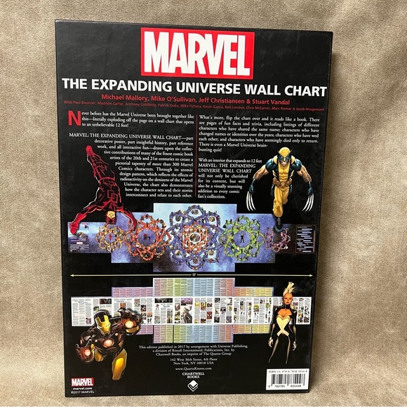 MARVEL THE EXPANDING UNIVERSE WALL CHART - - Picture 3 of 3